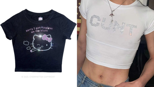 Y2K Bling Baby Tees: Up to 30% Off to Brighten Your 2025 Summer