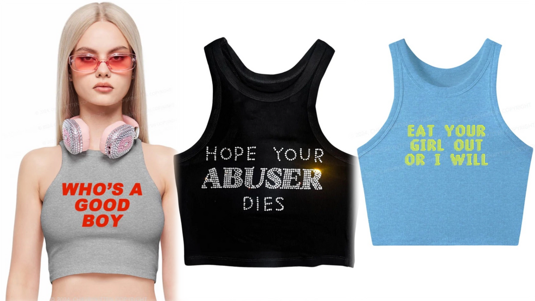 Embrace Your Inner Rebel: CherryKitten's Y2K Crop Tanks
