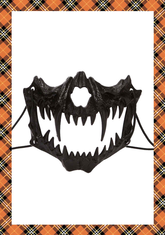 Halloween Horror Quadratic Element Y2K Half Face Animal Mask