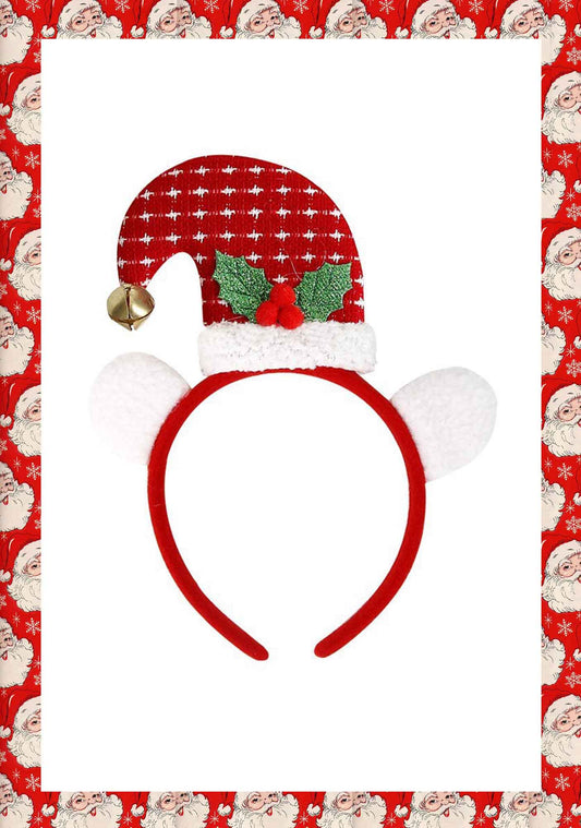 Christmas Bell Santa Hat Y2K Hairband