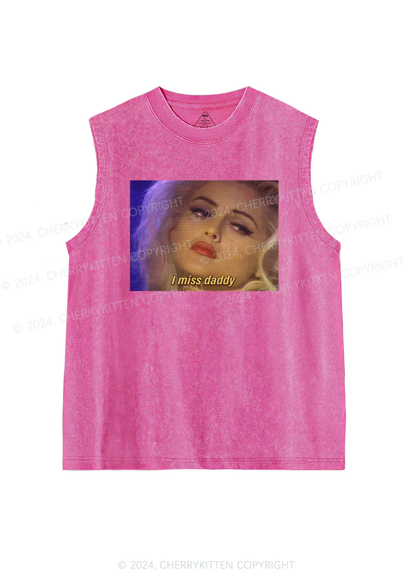 Miss Daddy Y2K Washed Tank Cherrykitten