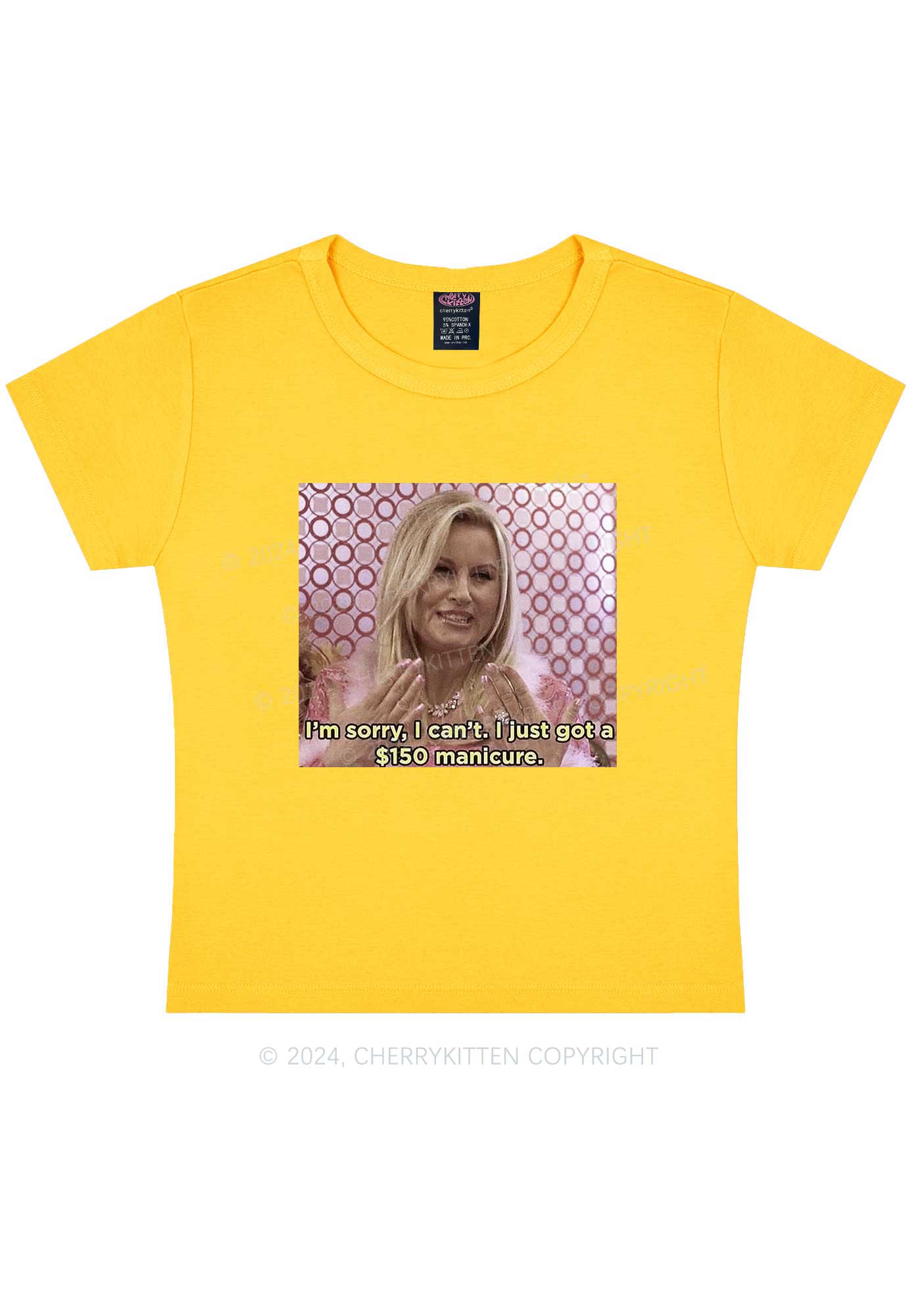 Got Manicure Y2K Baby Tee Cherrykitten