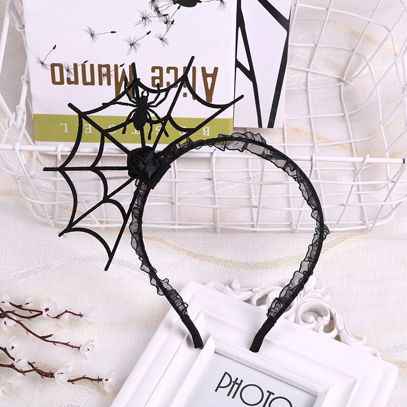 Creative Spider Web Halloween Party Y2K Hairband