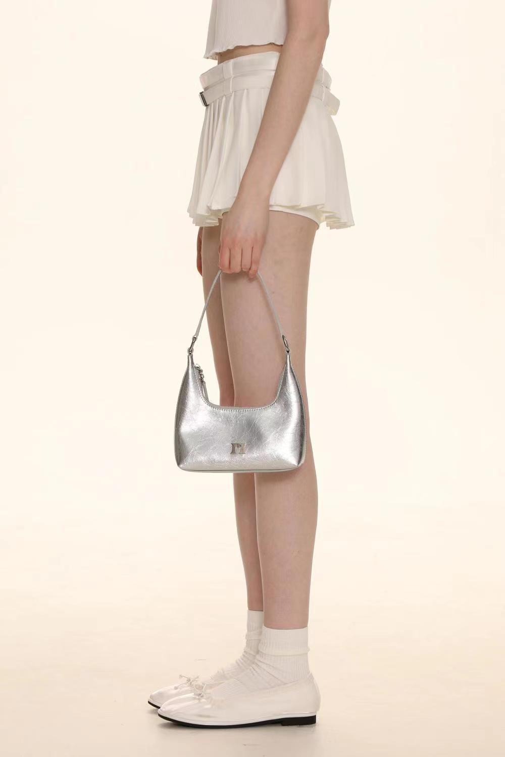 Fashion Leather Textured Y2K Armpit Bag