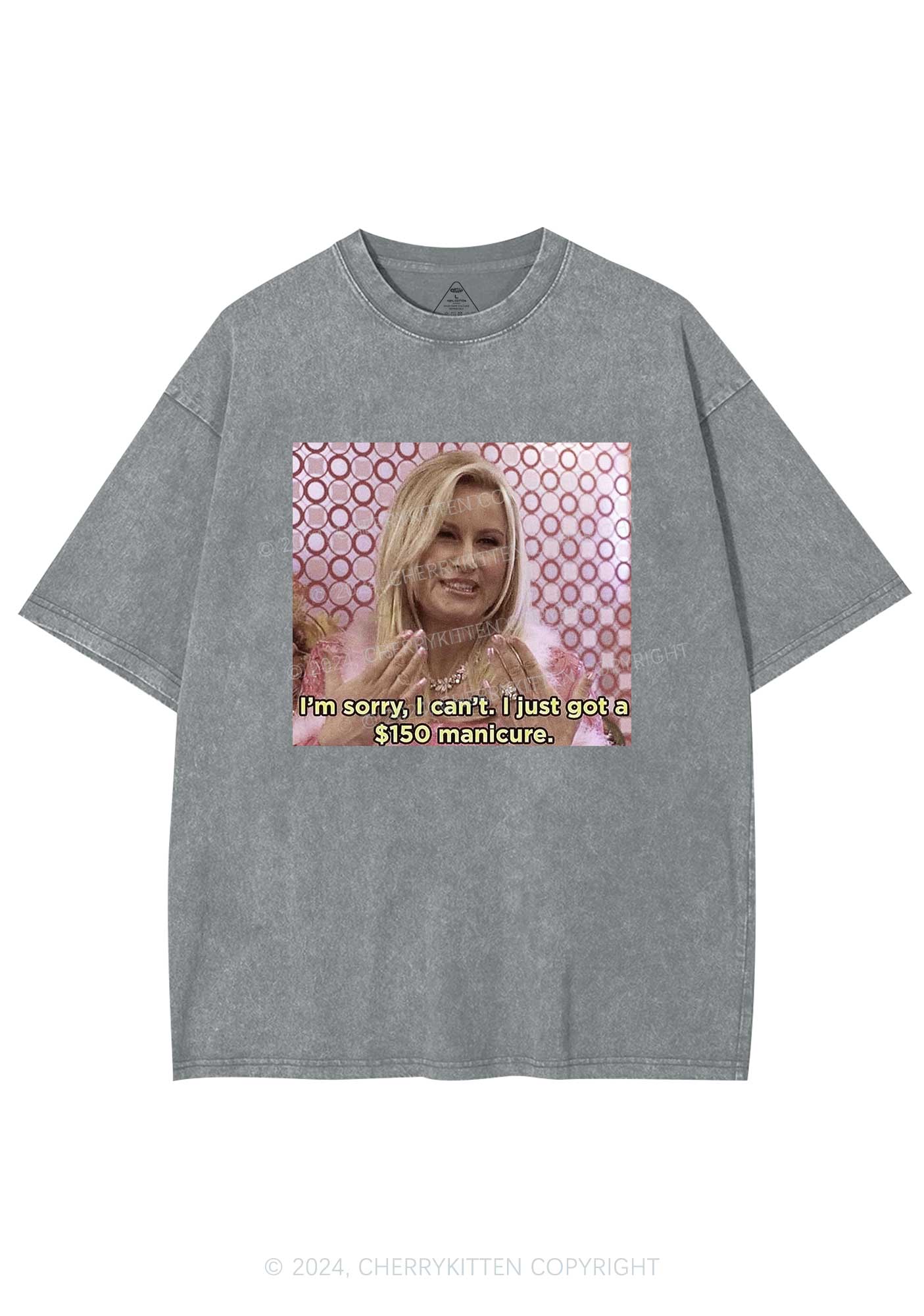 Got Manicure Y2K Washed Tee Cherrykitten