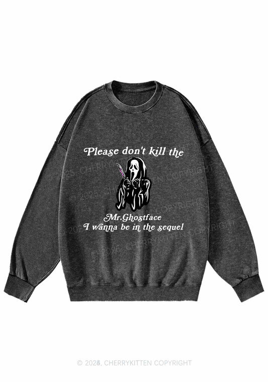 Halloween In The Sequel Y2K Washed Sweatshirts Cherrykitten