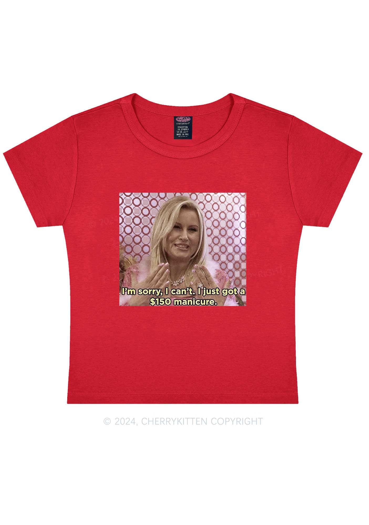 Got Manicure Y2K Baby Tee Cherrykitten