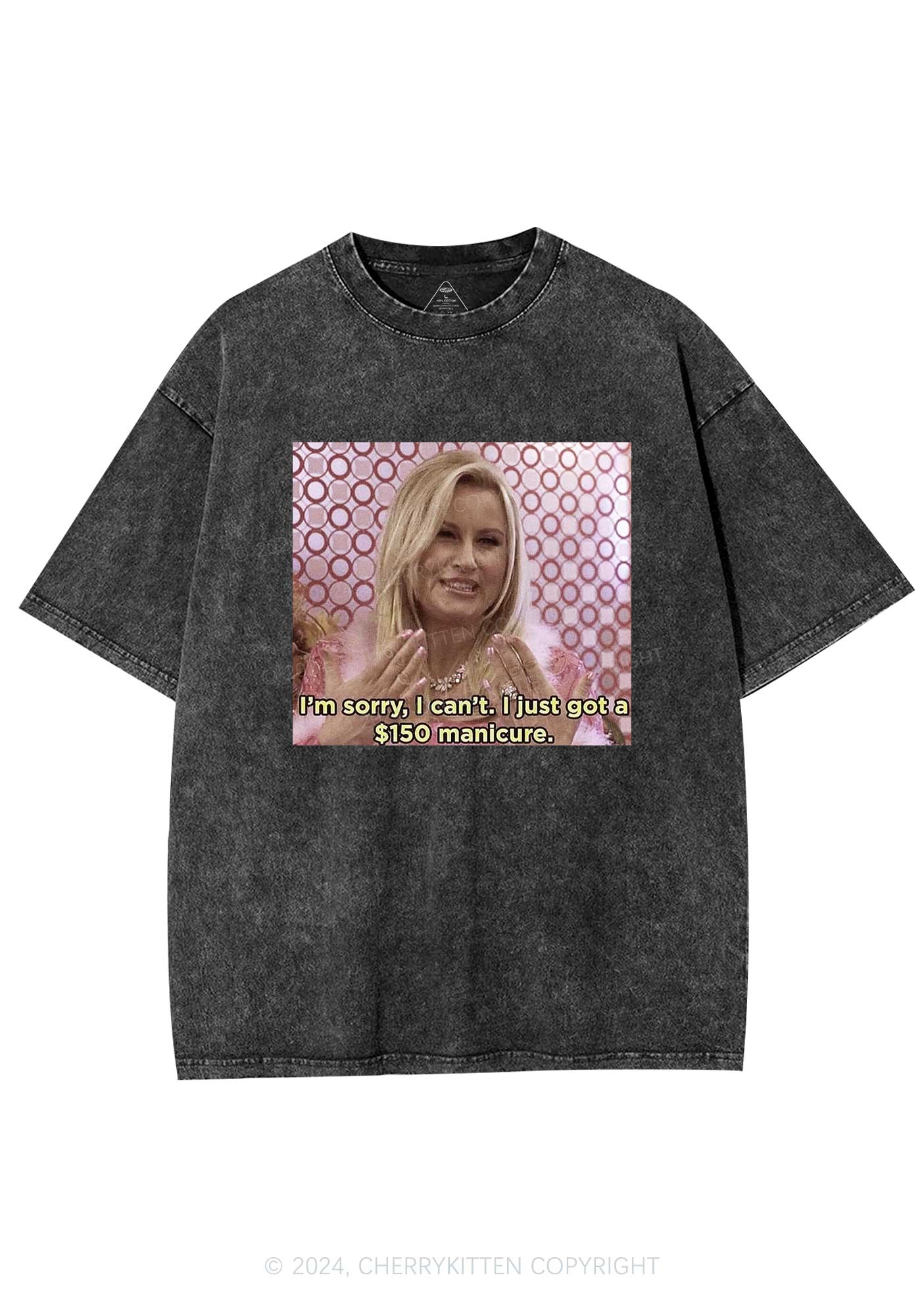 Got Manicure Y2K Washed Tee Cherrykitten