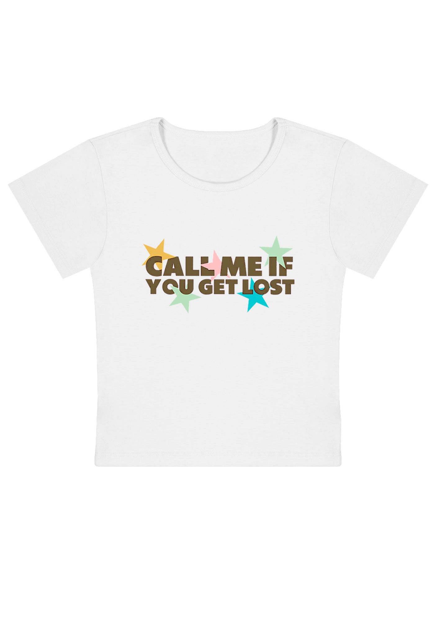 Curvy Call Me If You Get Lost Baby Tee