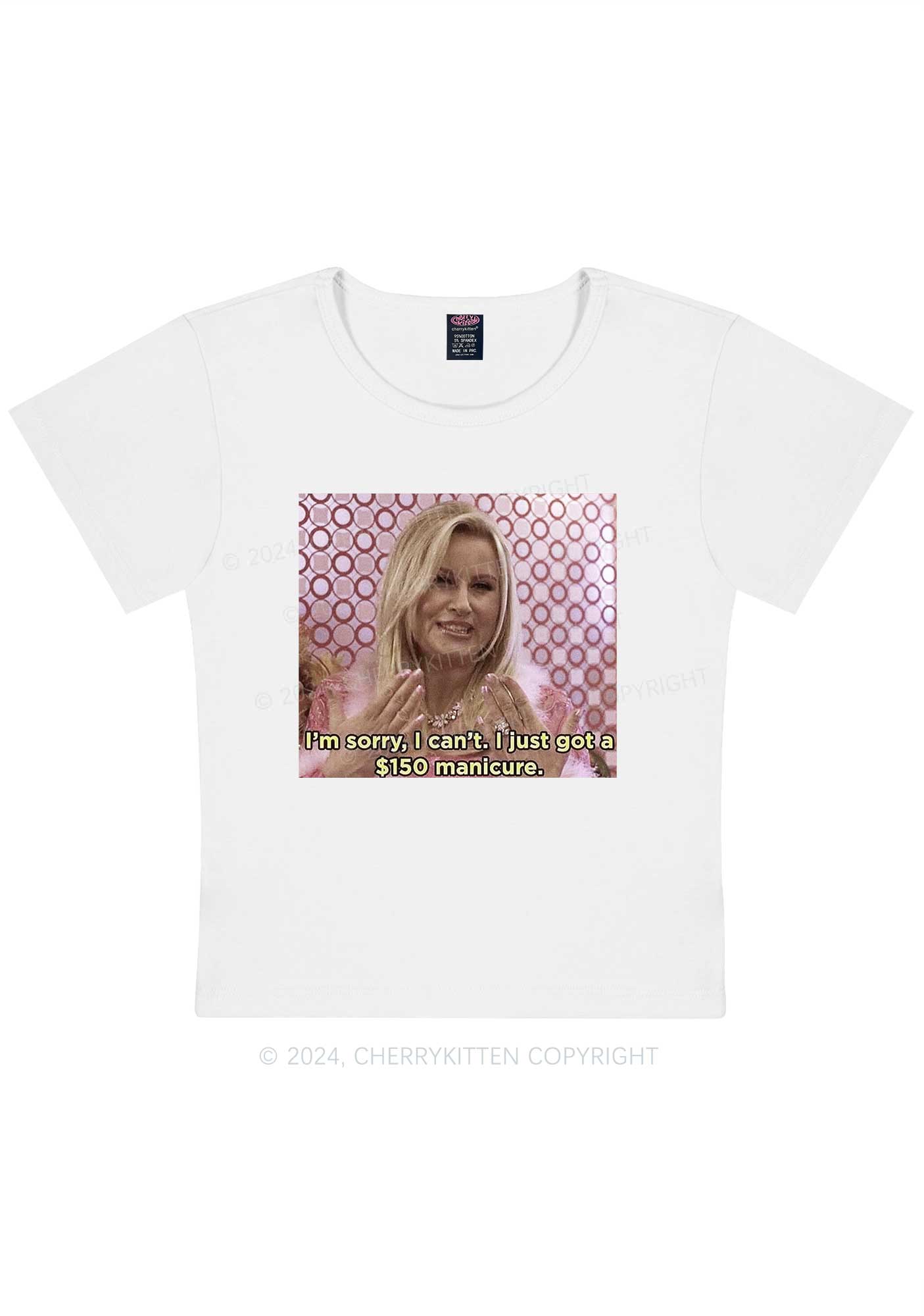 Got Manicure Y2K Baby Tee Cherrykitten