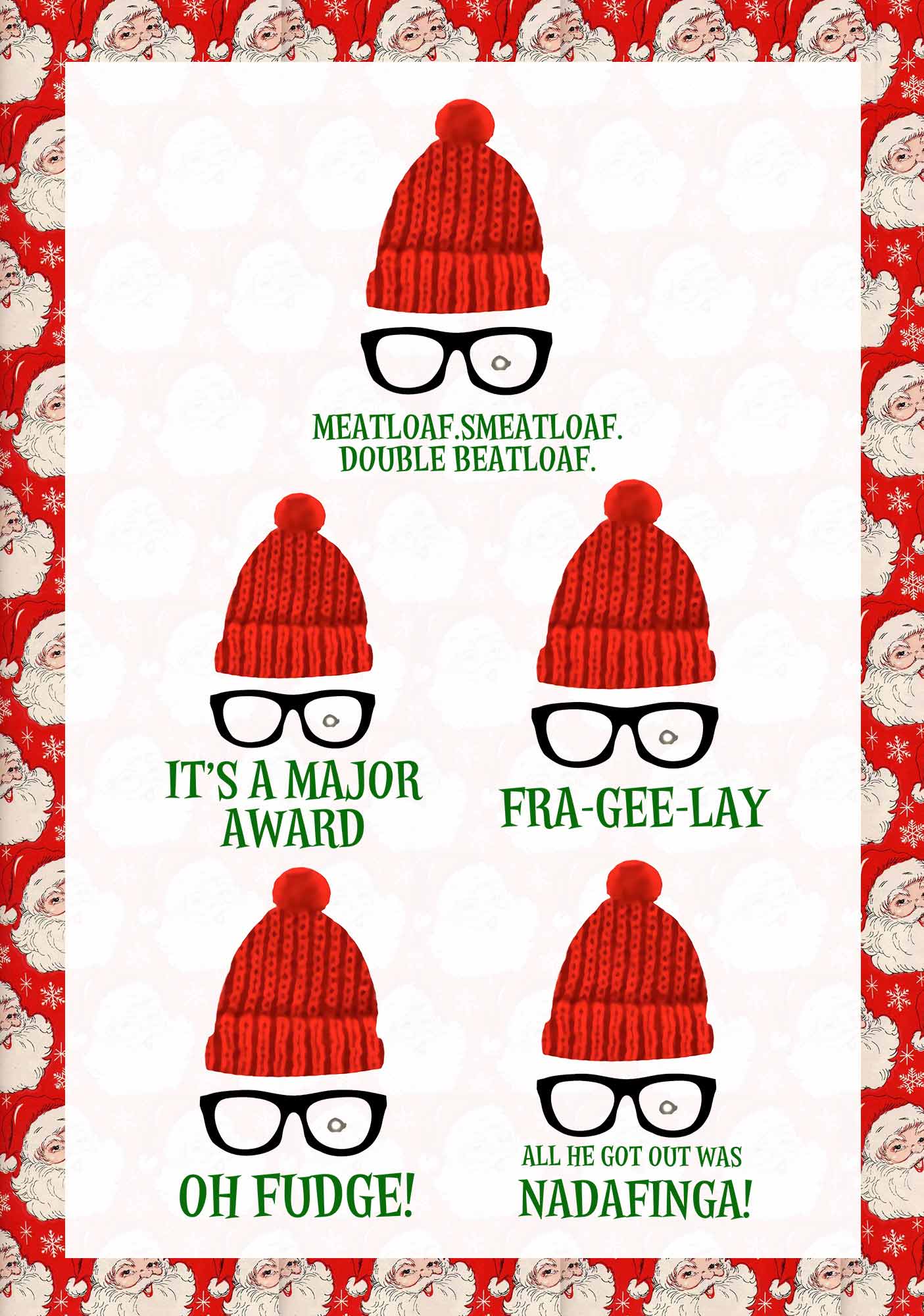Glasses 5 Designs Christmas Y2K Hoodie Cherrykitten