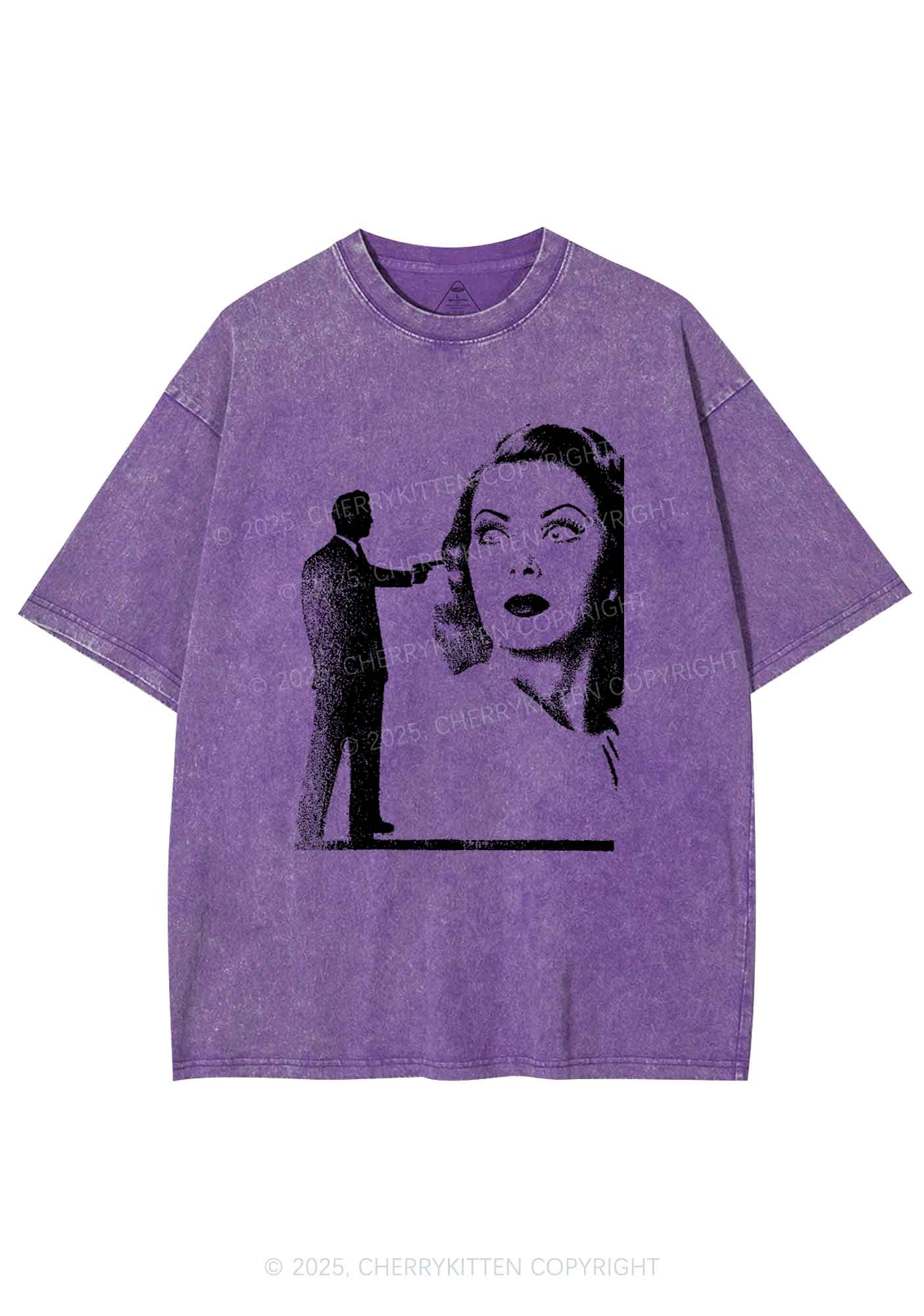 Woman Shot Y2K Washed Tee Cherrykitten