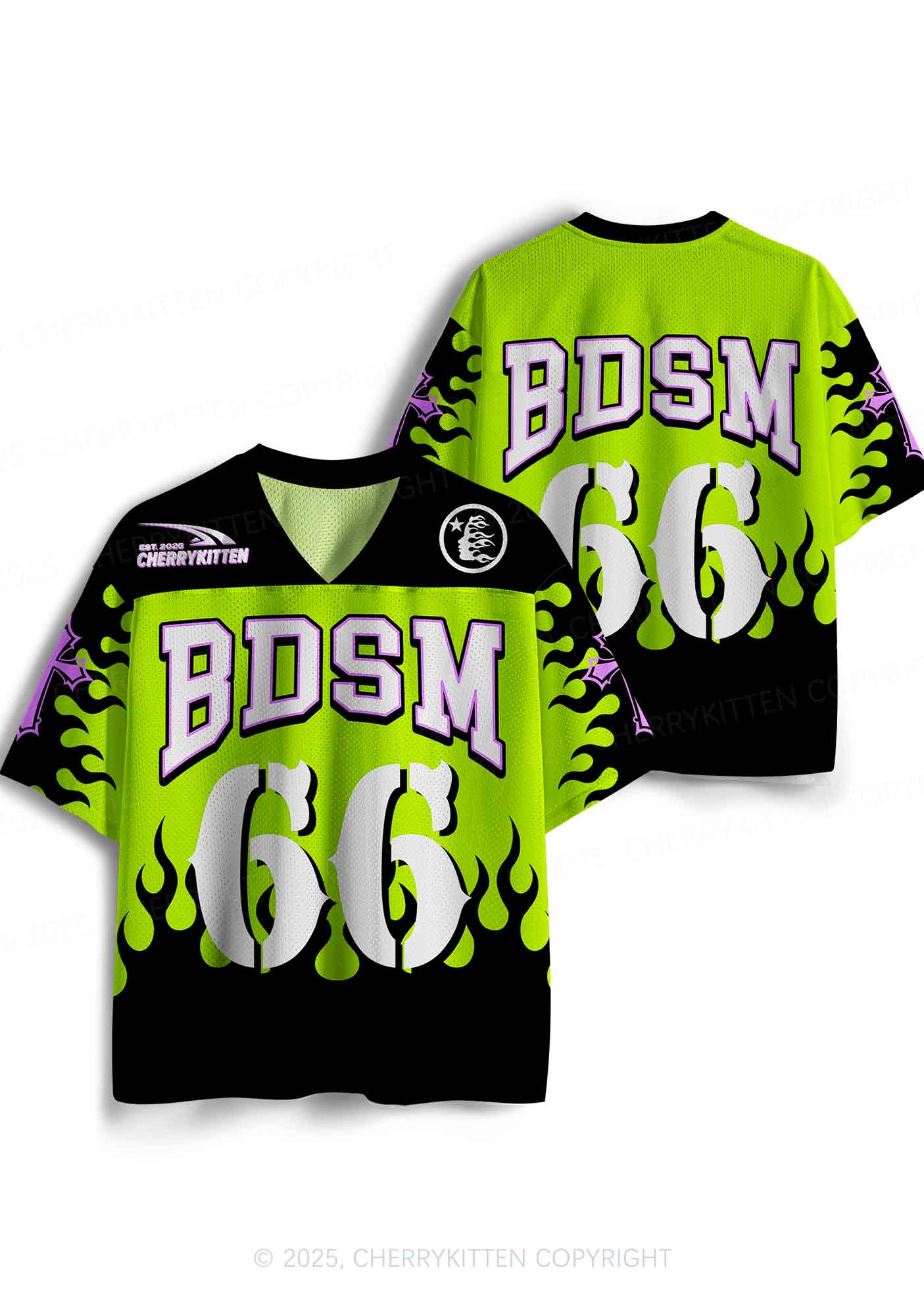 Custom Green BDSM Y2K Sport Jersey Shirts Cherrykitten