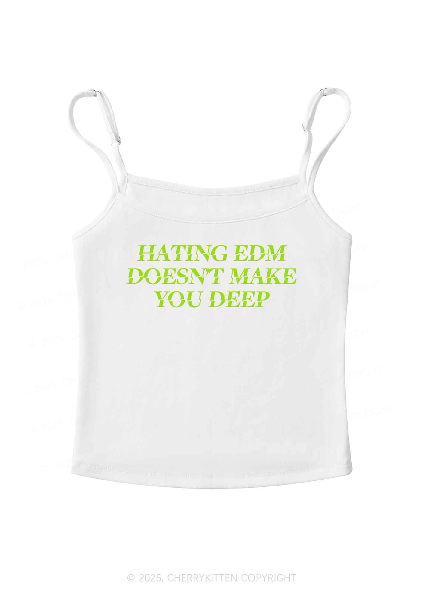 Hating Edm Y2K Spaghetti Strap Cami Cherrykitten