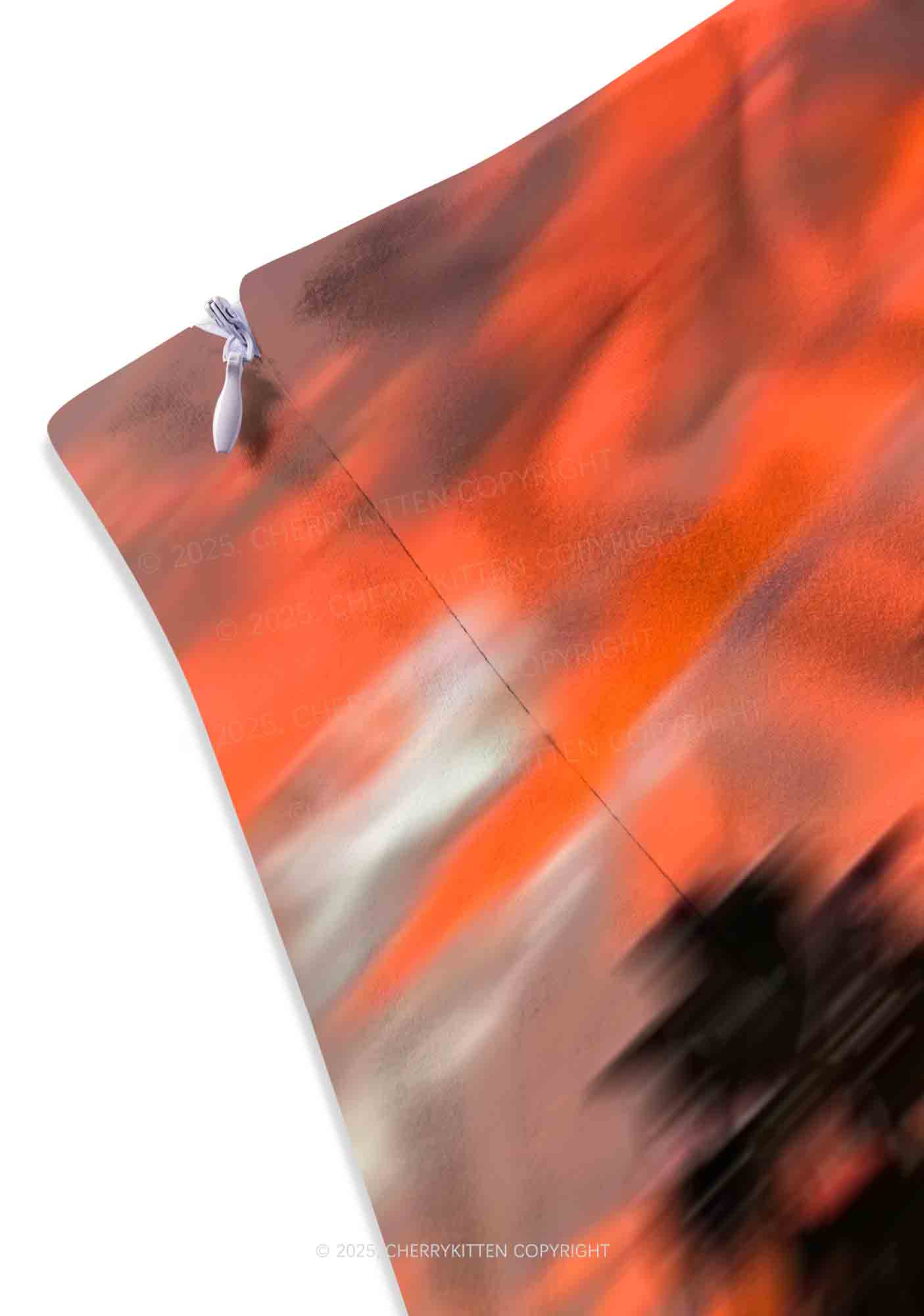 Sunset Palms Y2K Print Mini Skirt Cherrykitten