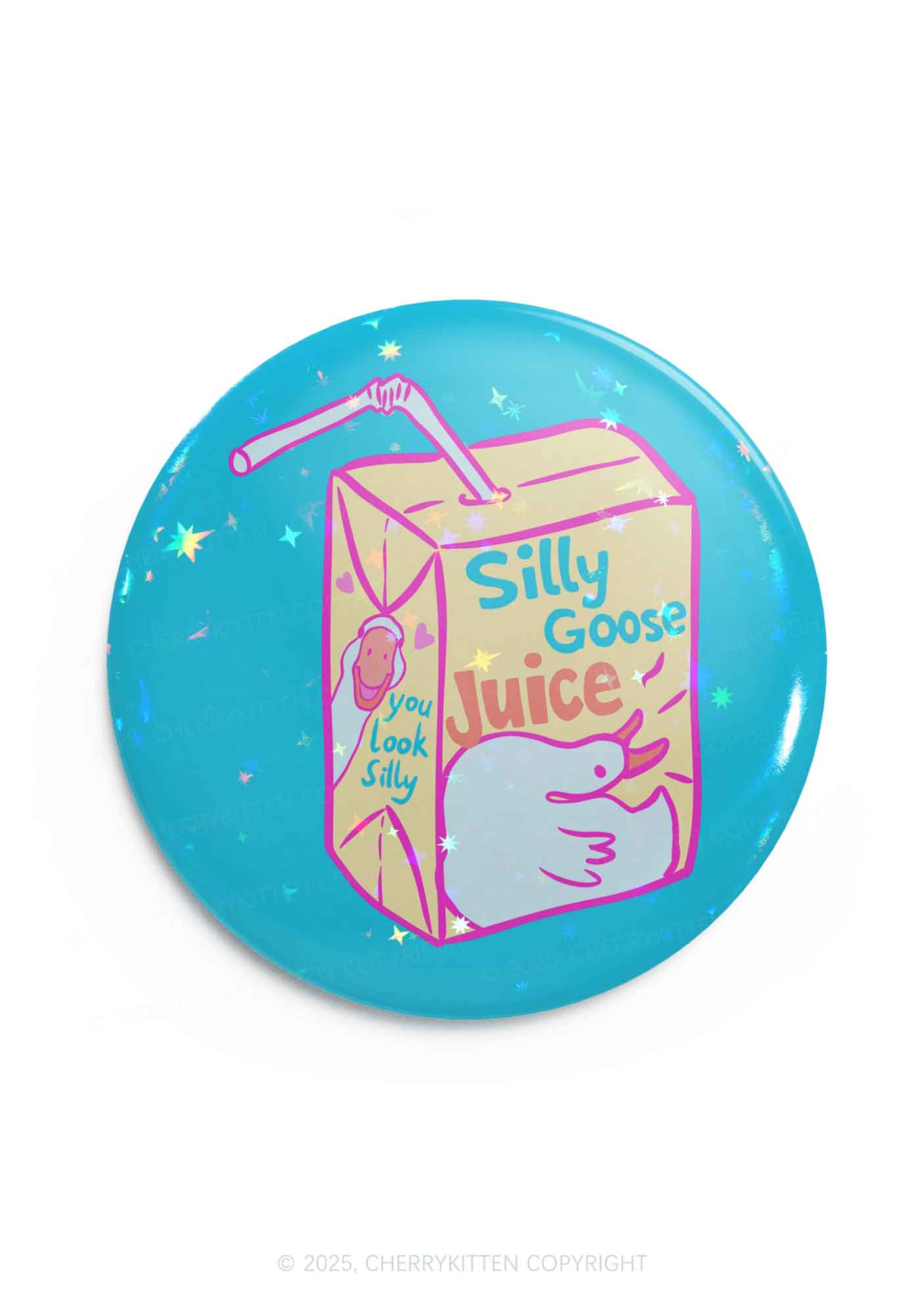 Look Silly Goose Juice 1Pc Y2K Pin Badge Cherrykitten