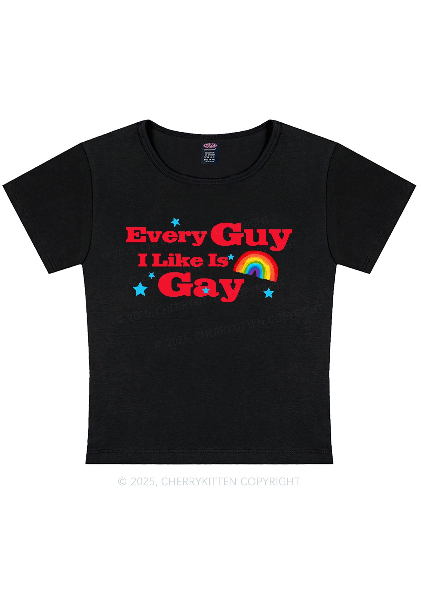 I Like Gay Pride Y2K Baby Tee Cherrykitten