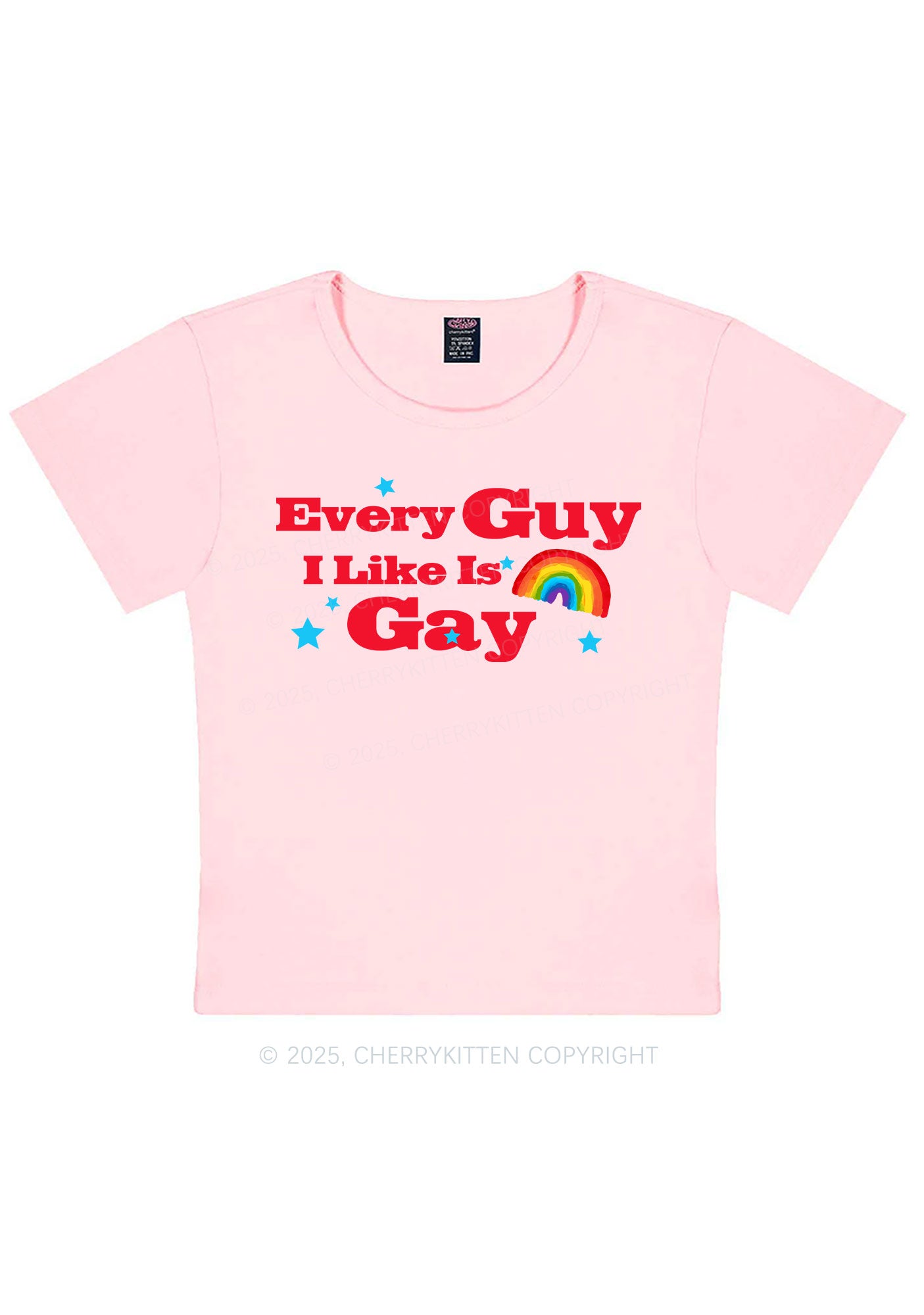 I Like Gay Pride Y2K Baby Tee Cherrykitten