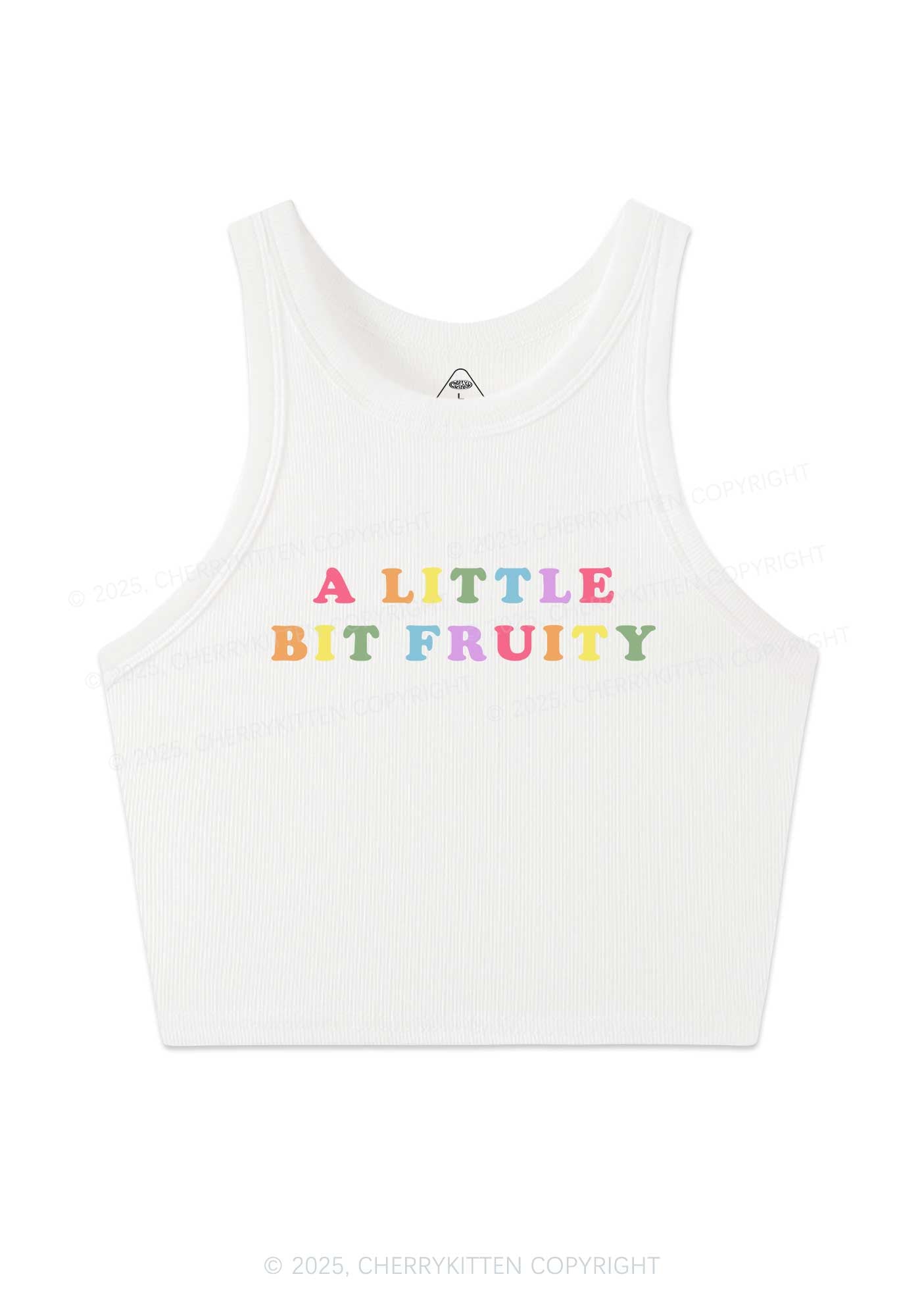 Bit Fruity Pride Y2K Crop Tank Top Cherrykitten