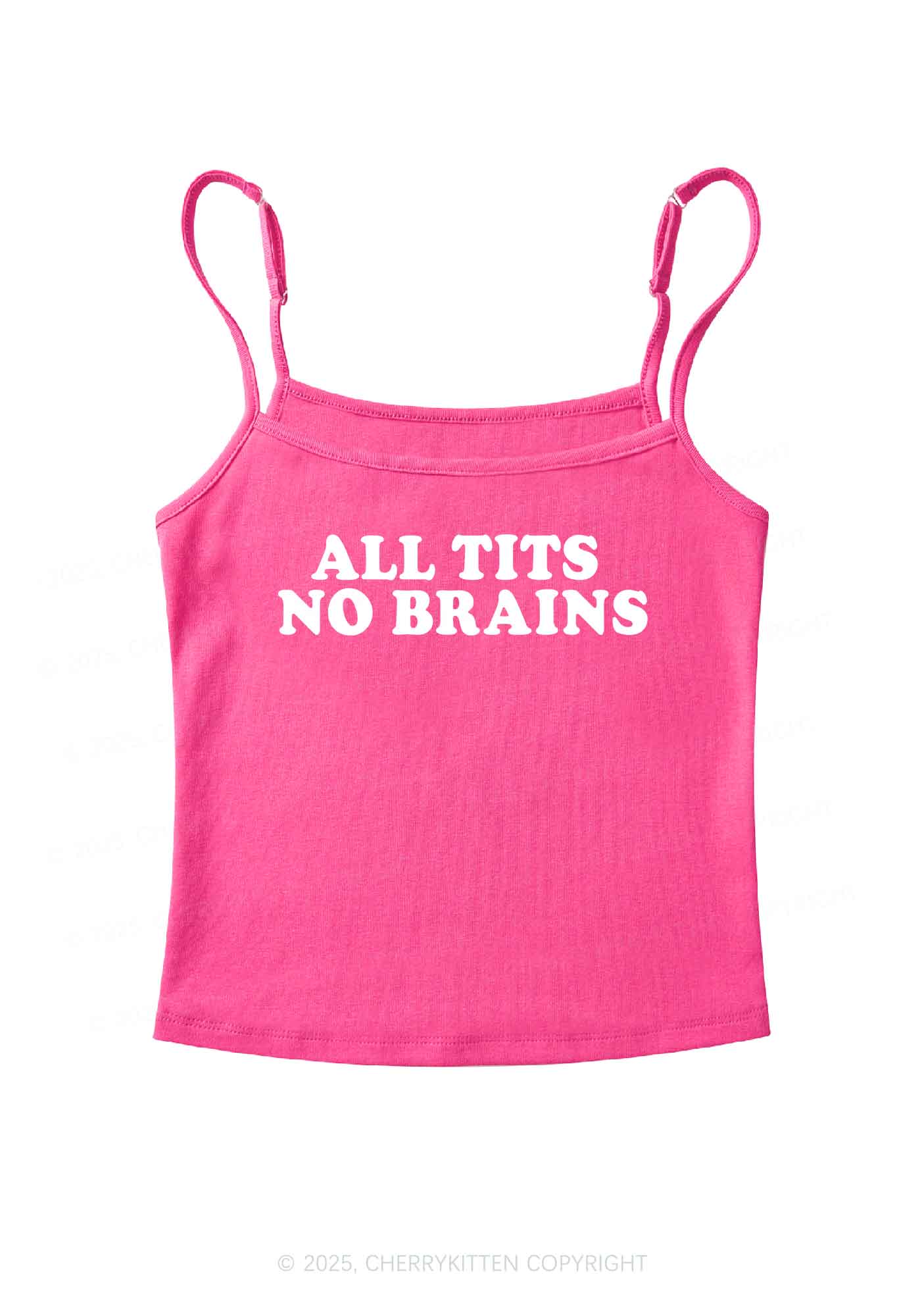All Txts No Brains Y2K Spaghetti Strap Cami Cherrykitten