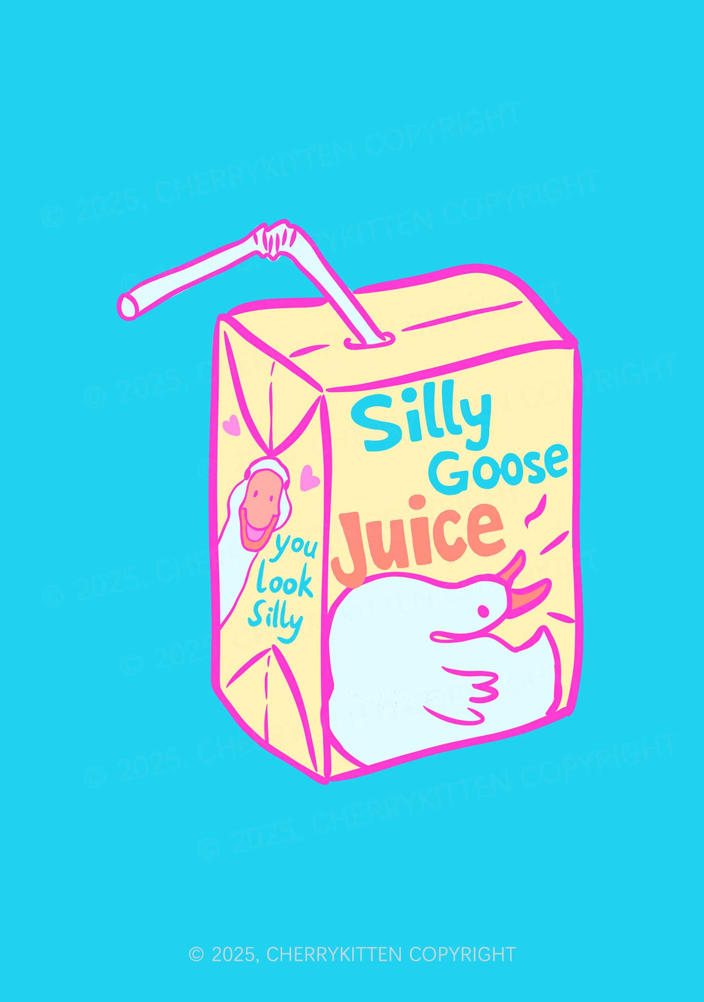 Look Silly Goose Juice 1Pc Y2K Pin Badge Cherrykitten
