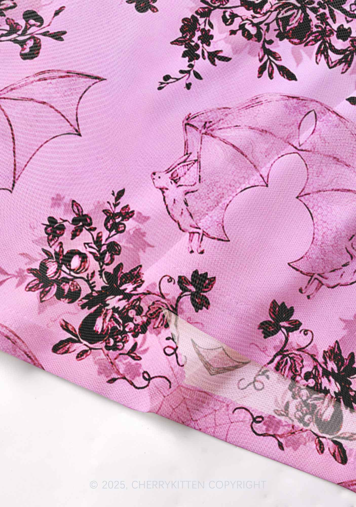 Pink Bat Y2K Mesh Cami Tank Cherrykitten