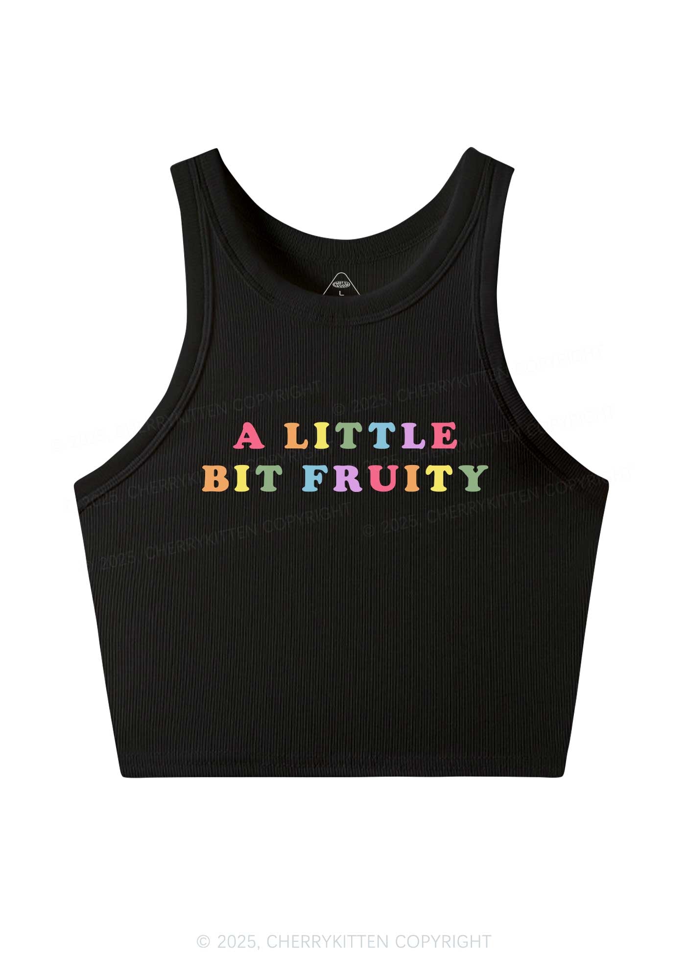 Bit Fruity Pride Y2K Crop Tank Top Cherrykitten