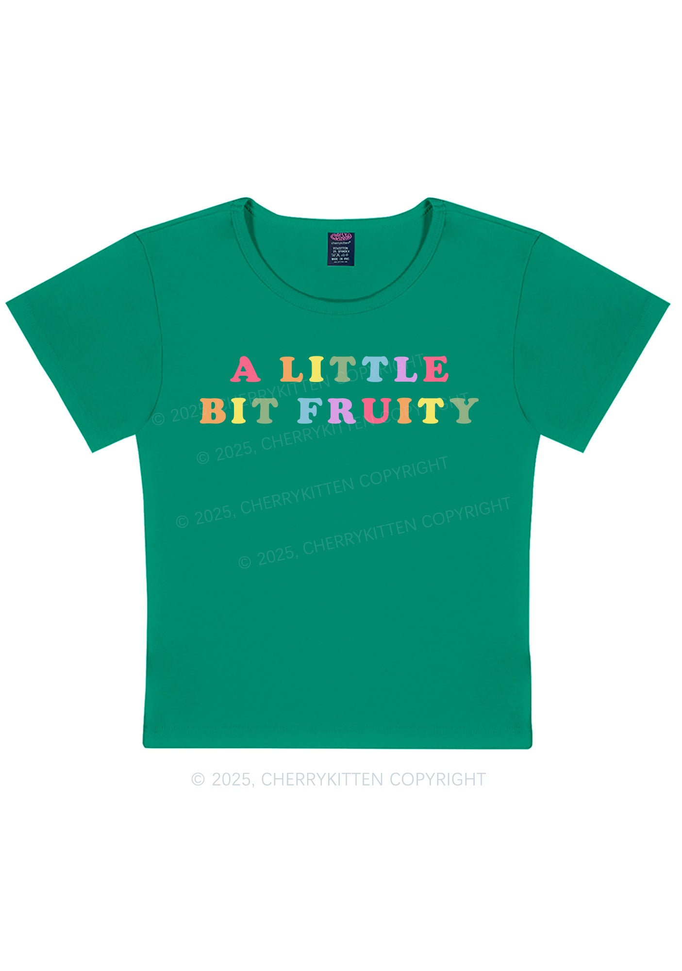 Bit Fruity Pride Y2K Baby Tee Cherrykitten
