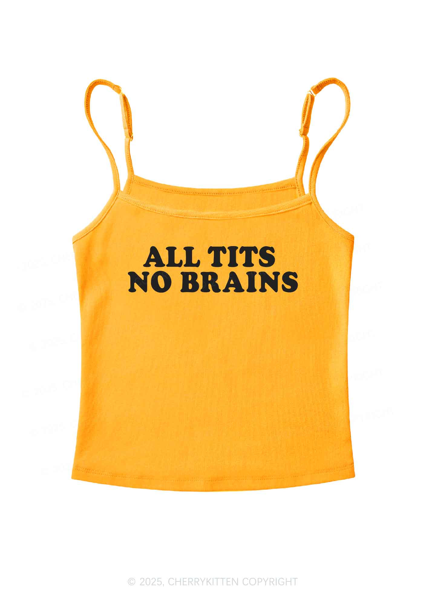 All Txts No Brains Y2K Spaghetti Strap Cami Cherrykitten