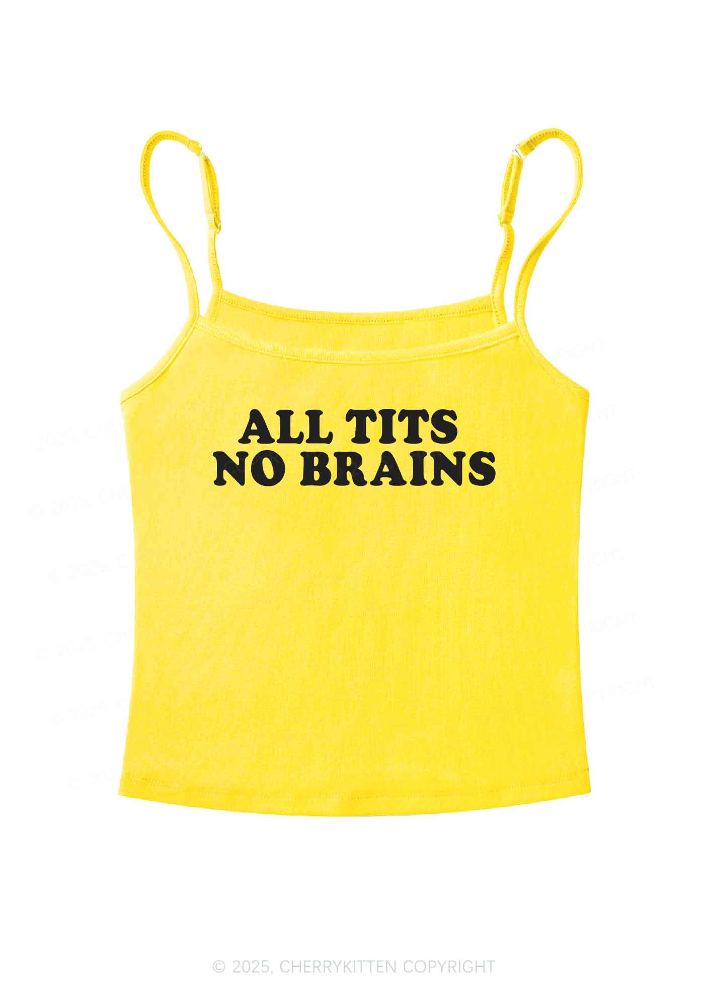 All Txts No Brains Y2K Spaghetti Strap Cami Cherrykitten