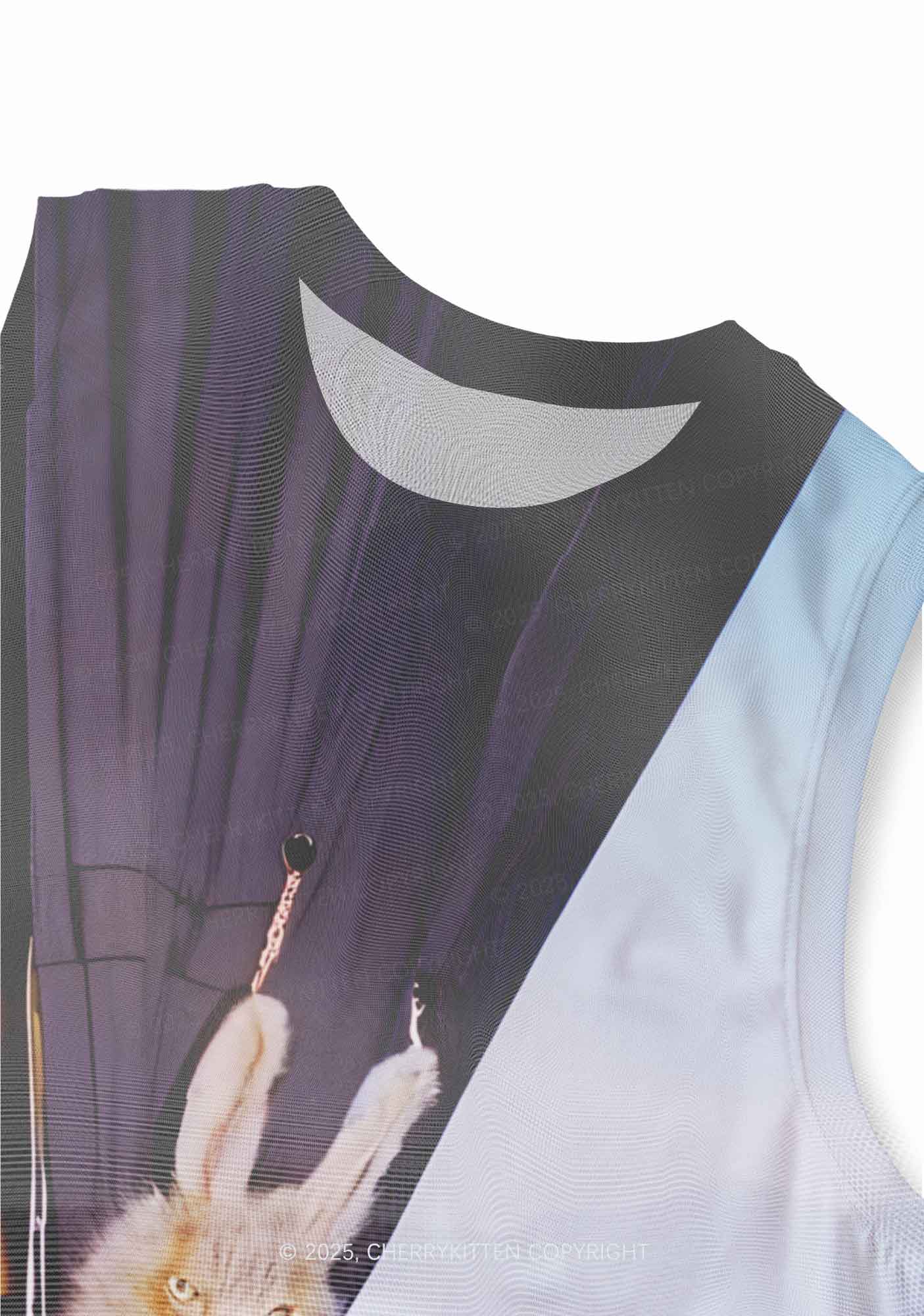 Kitten Camping Y2K Mesh Muscle Tank Cherrykitten