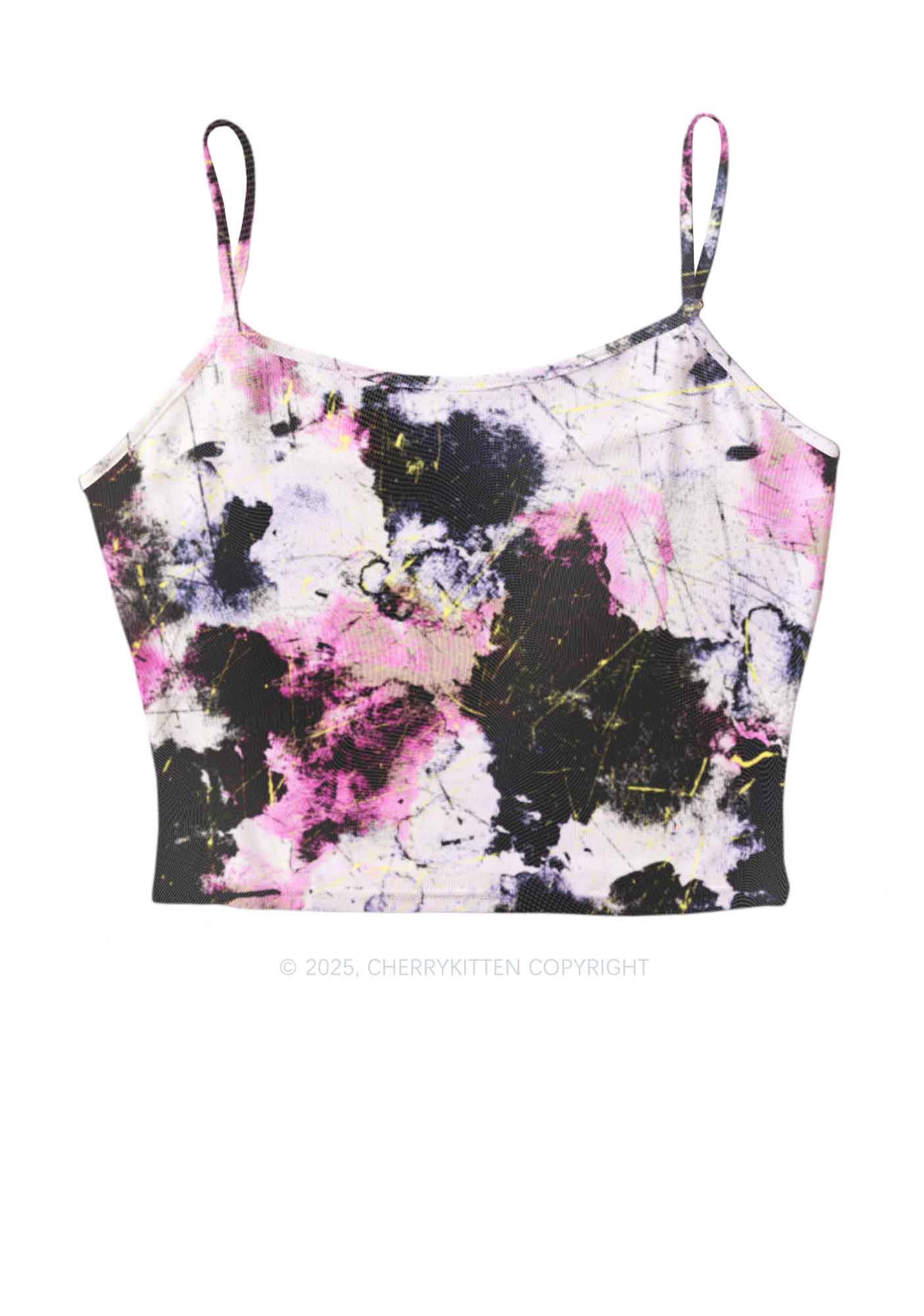 Ink Graffiti Y2K Mesh Cami Tank Cherrykitten
