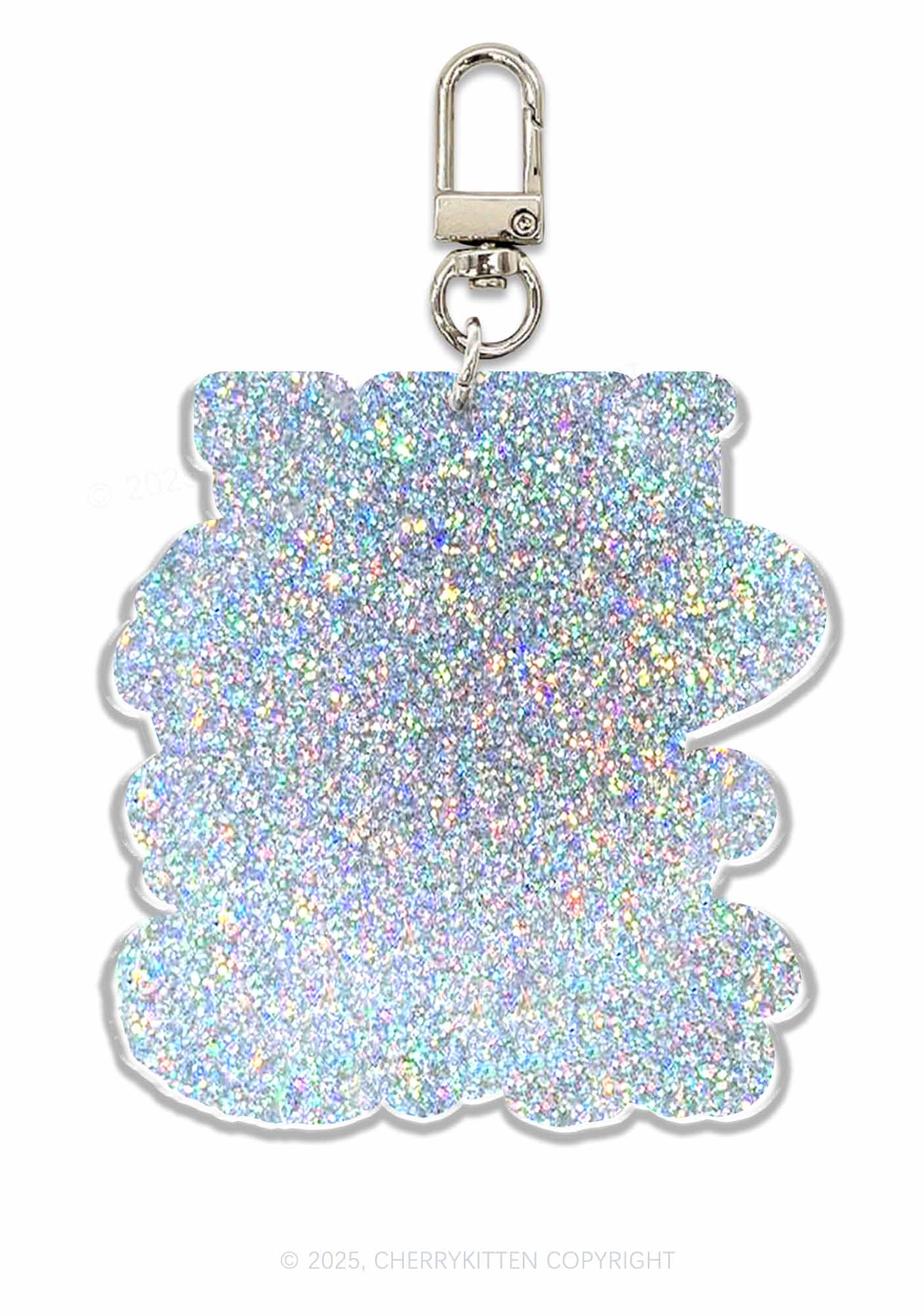 Mxxf Mushrooms 1Pc Y2K Glitter Keychain Cherrykitten