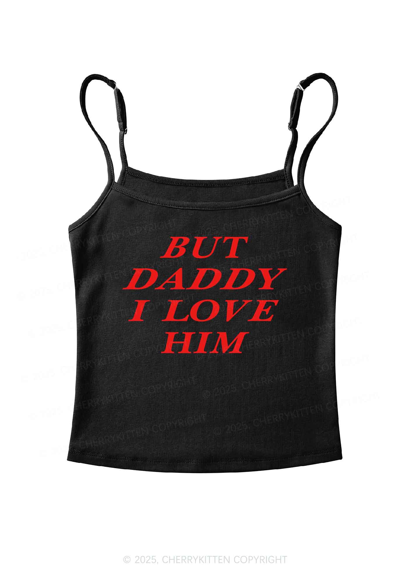 But Daddy I Love Him Y2K Spaghetti Strap Cami Cherrykitten