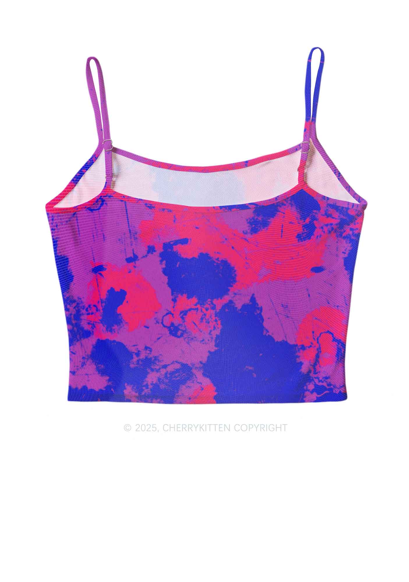 Bisexual Ink Pride Y2K Mesh Cami Tank Cherrykitten