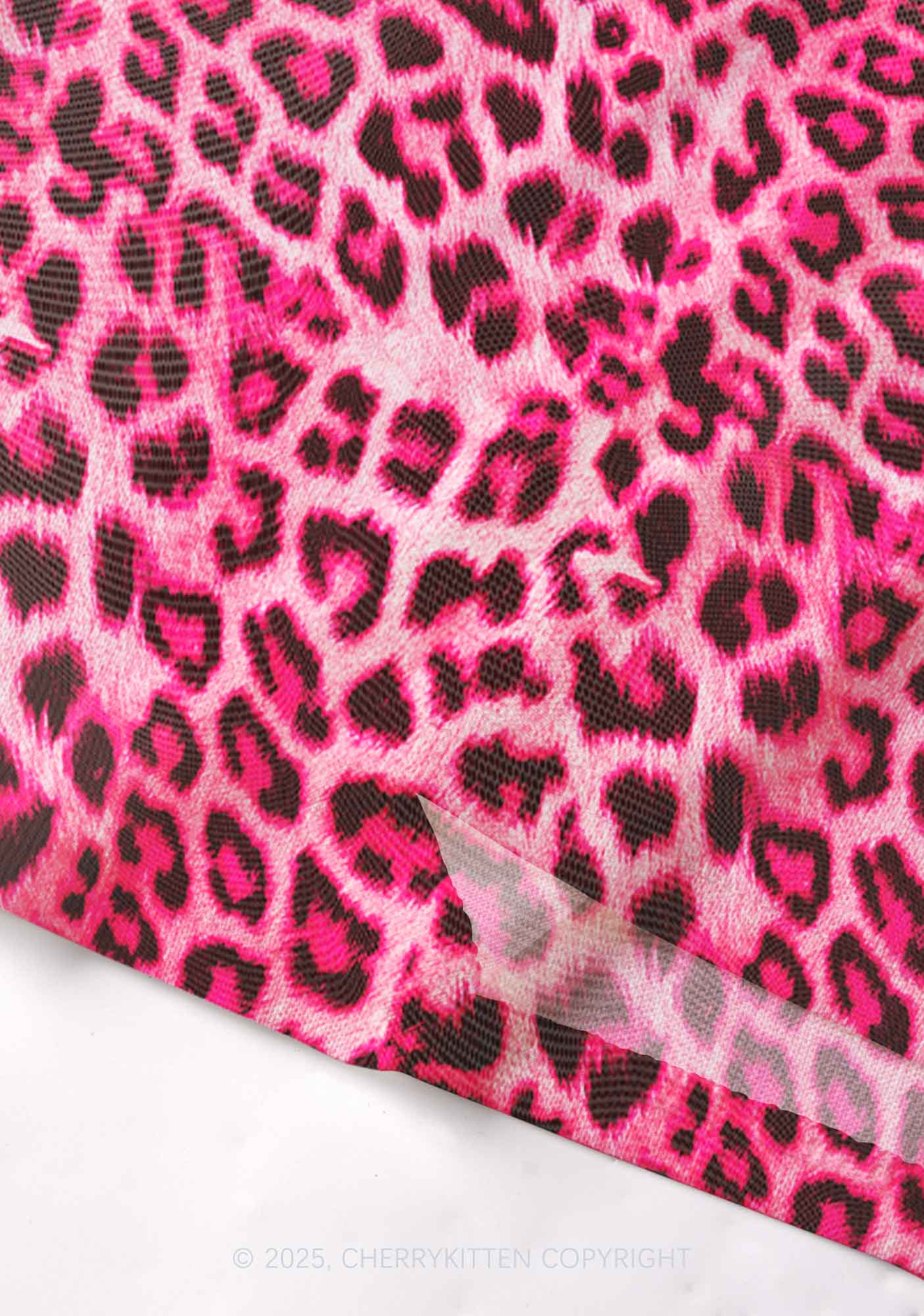 Pink Leopard Y2K Mesh Cami Tank Cherrykitten