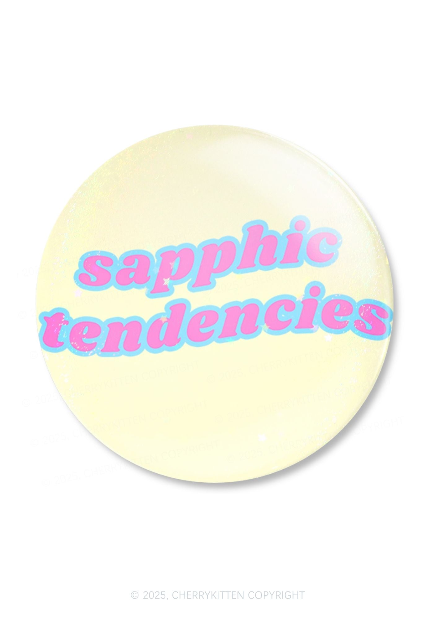 Sapphic Tendencies Pride 1Pc Y2K Pin Badge Cherrykitten