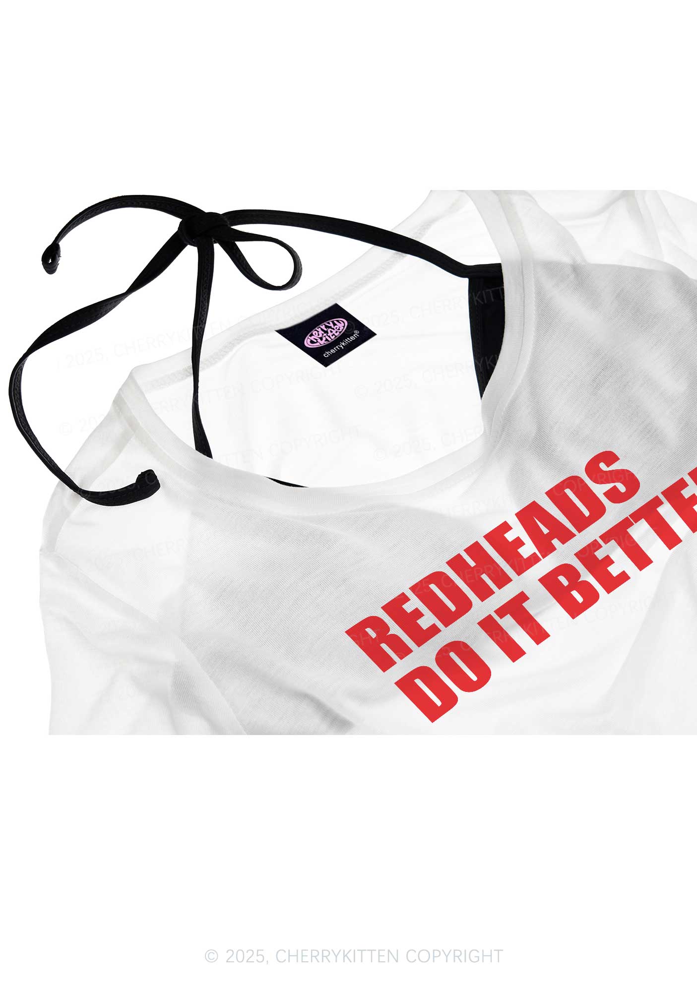 Redheads Do It Better Y2K Sheer Boyfriend Tee Cherrykitten