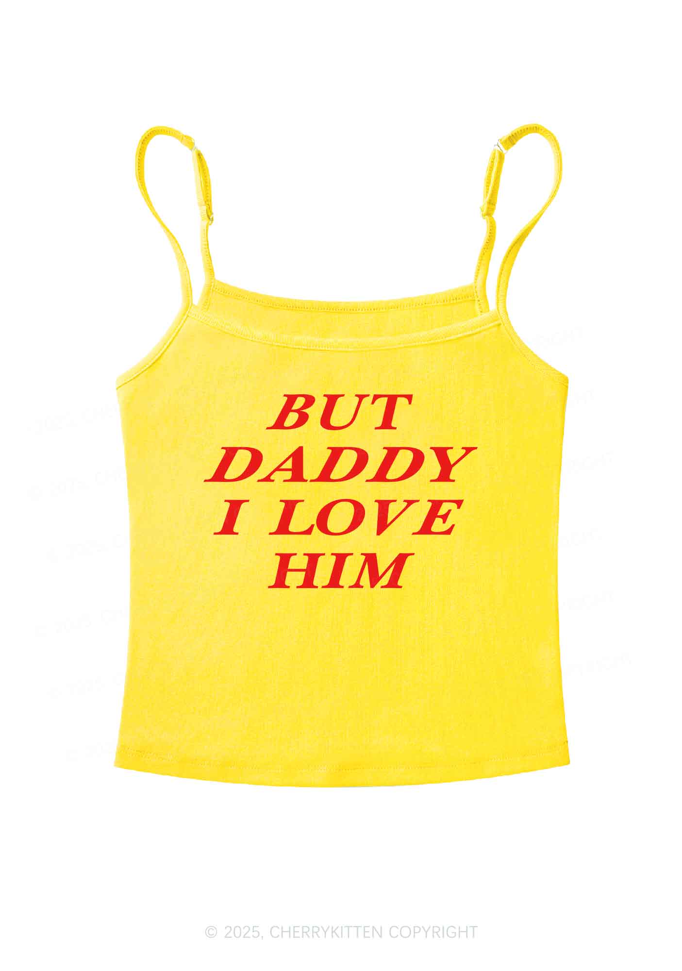 But Daddy I Love Him Y2K Spaghetti Strap Cami Cherrykitten