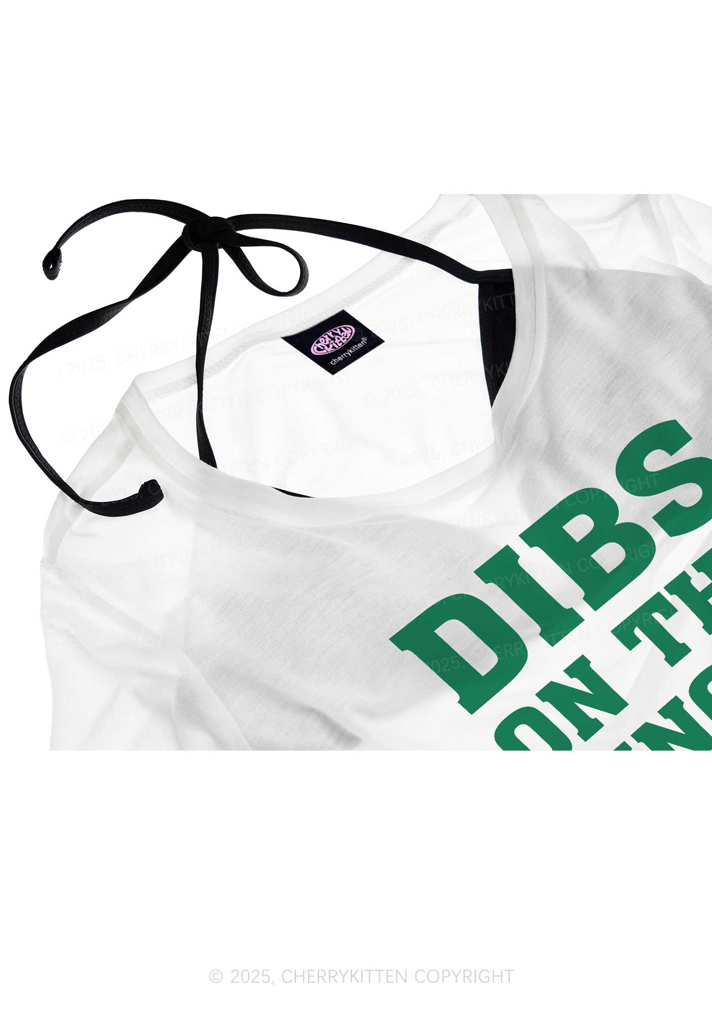 Dibs On The Ginger St Patricks Y2K Sheer Crop Tee Cherrykitten
