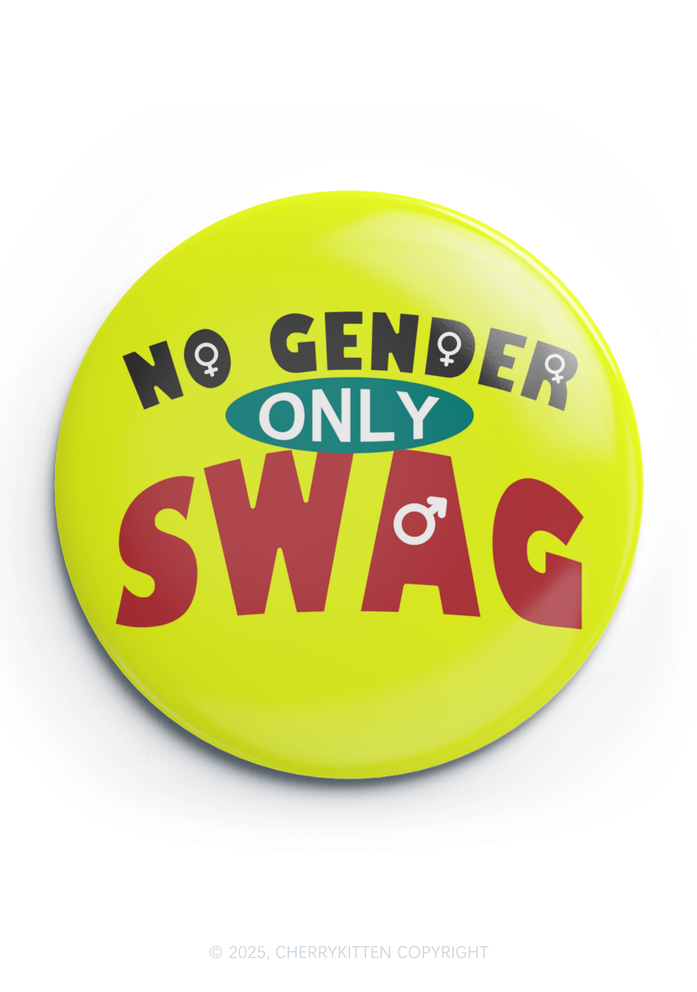 No Gender Only Swag Pride 1Pc Y2K Pin Badge Cherrykitten