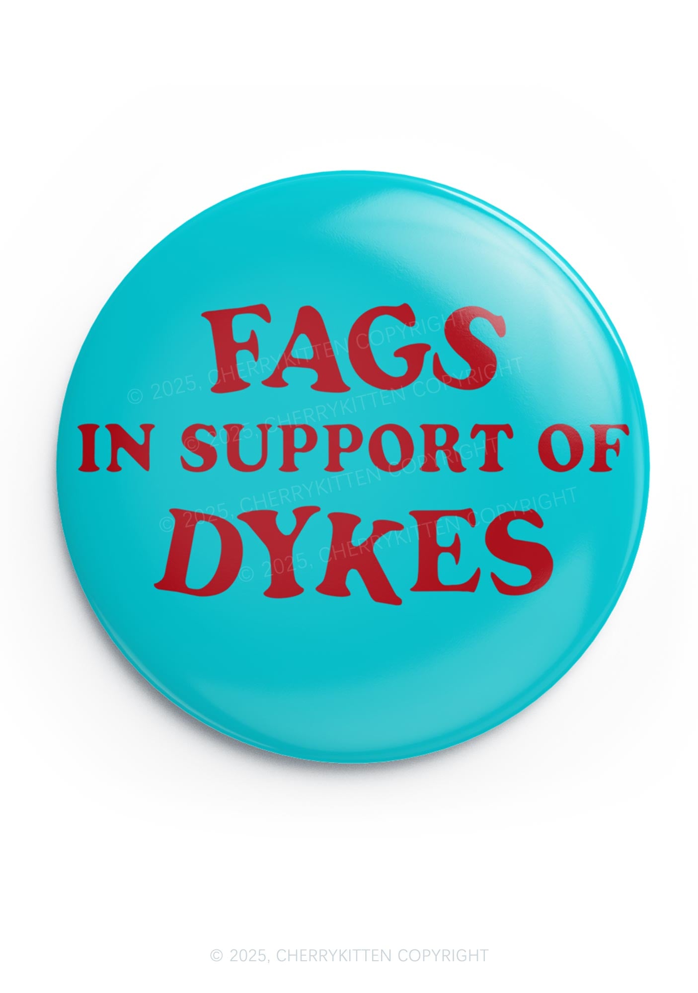 Fags Support Dykes Pride 1Pc Y2K Pin Badge Cherrykitten