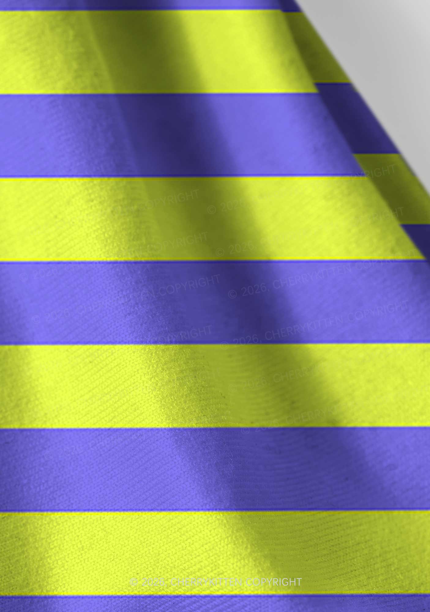 Purple Lime Stripes Y2K Print Headband Cherrykitten