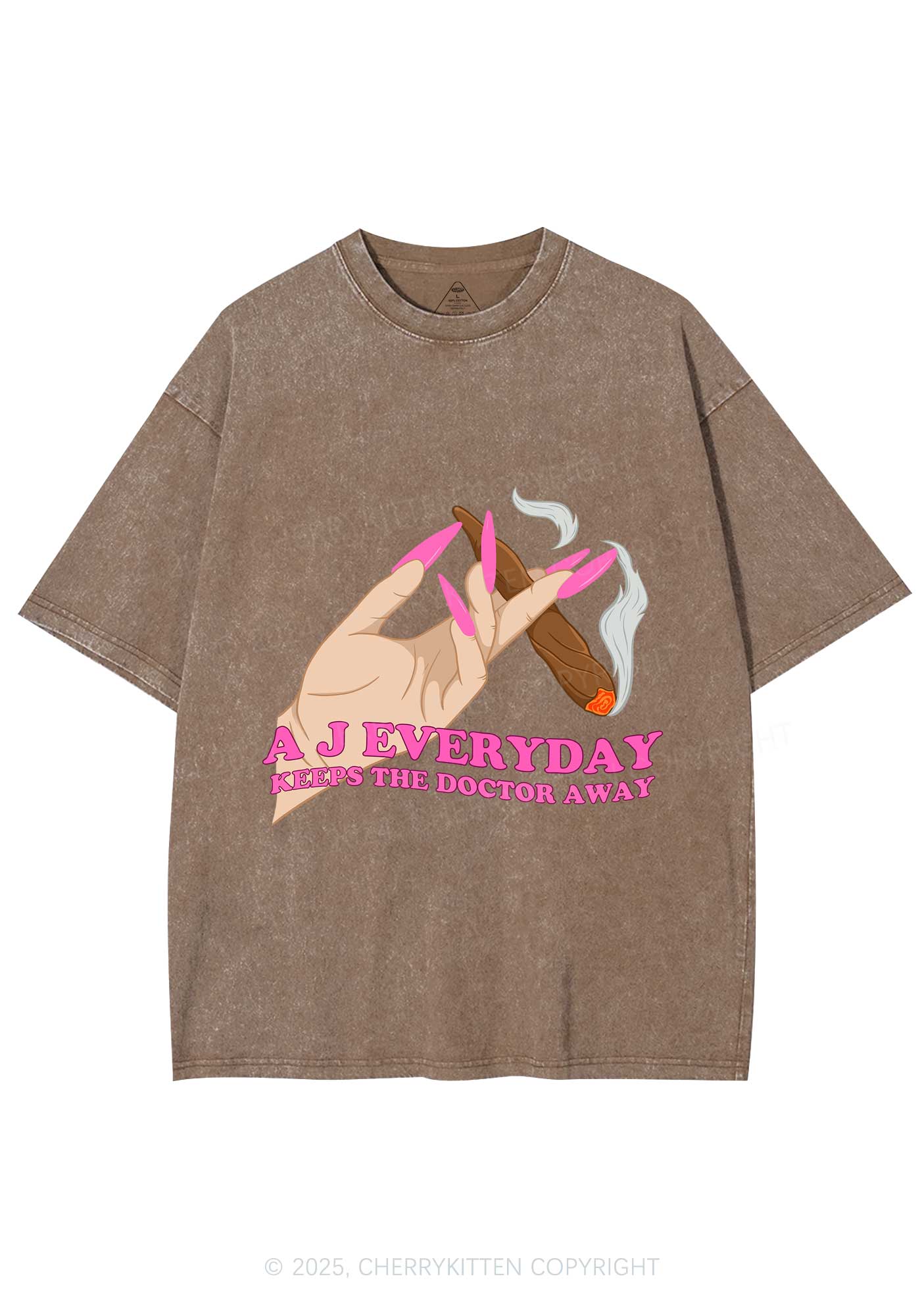 A J Everyday Y2K Washed Tee Cherrykitten