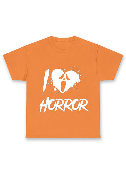 Halloween I Love Horror Chunky Shirt