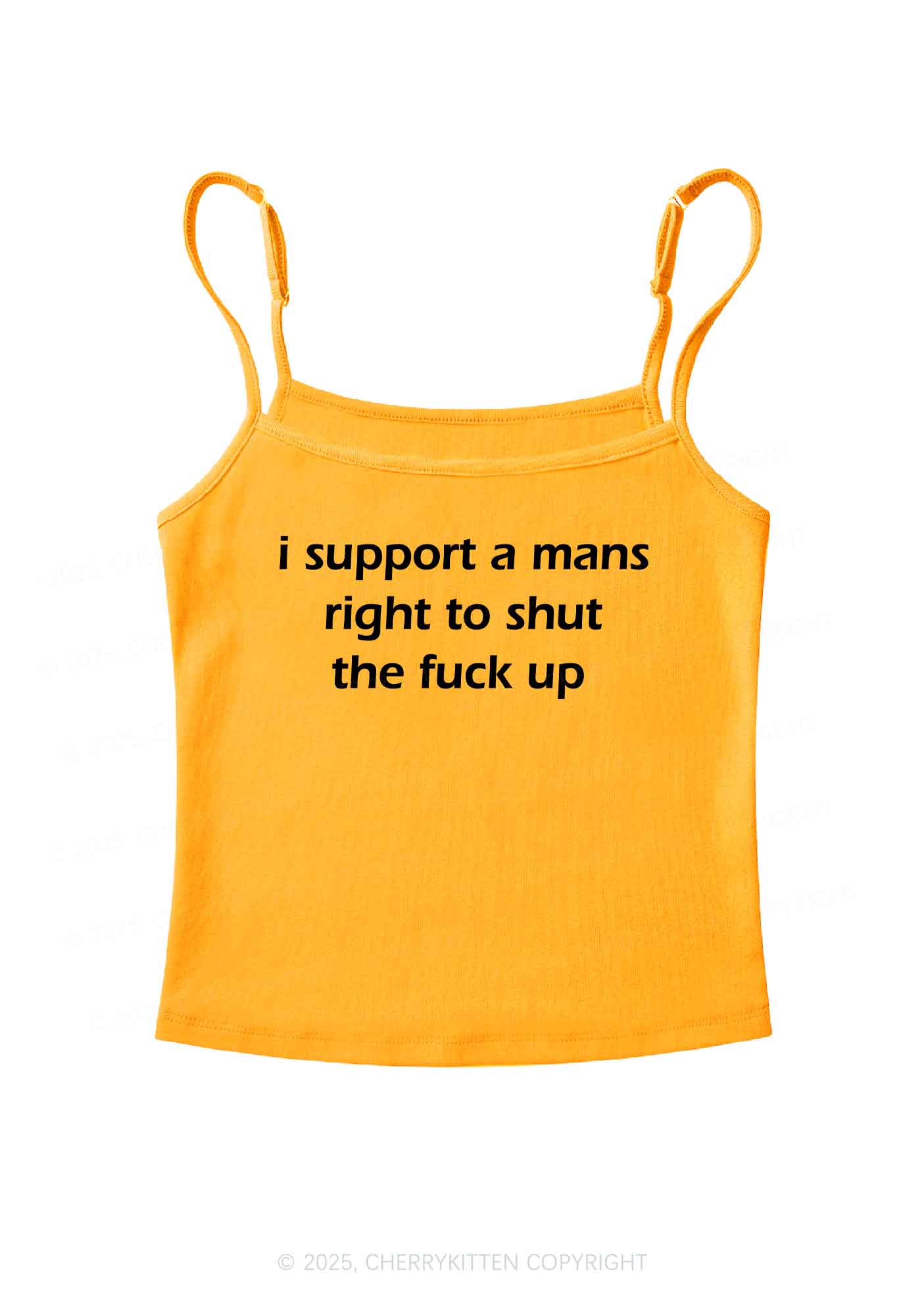 I Support A Mans Right Y2K Spaghetti Strap Cami Cherrykitten