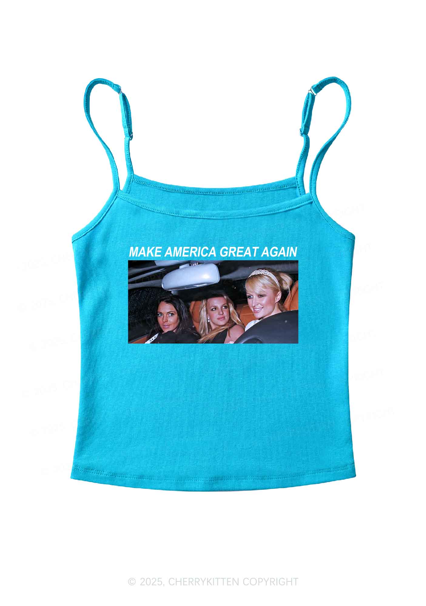 Make America Great Again Y2K Spaghetti Strap Cami Cherrykitten