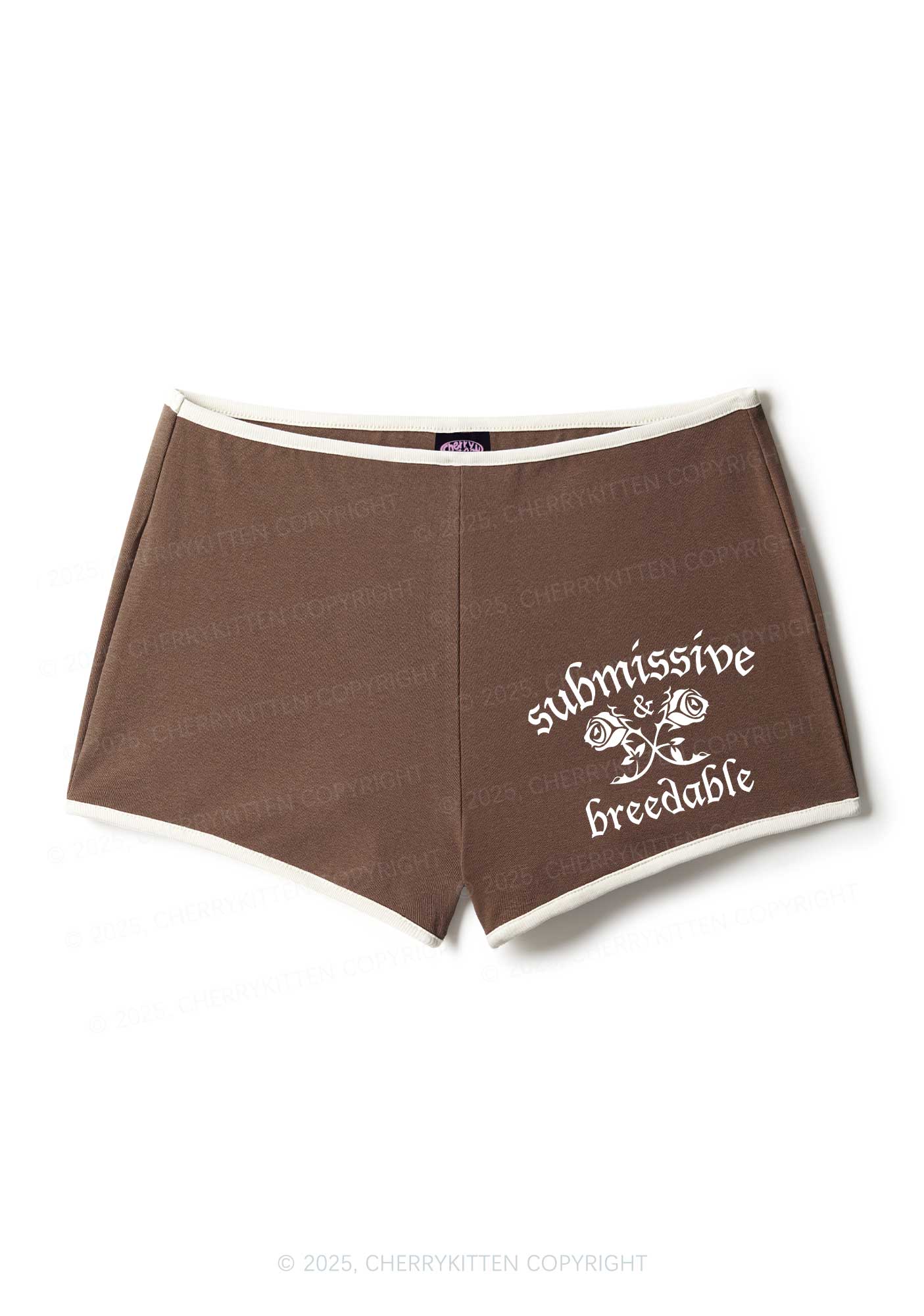 Submissive And Breedable Y2K Booty Shorts Cherrykitten