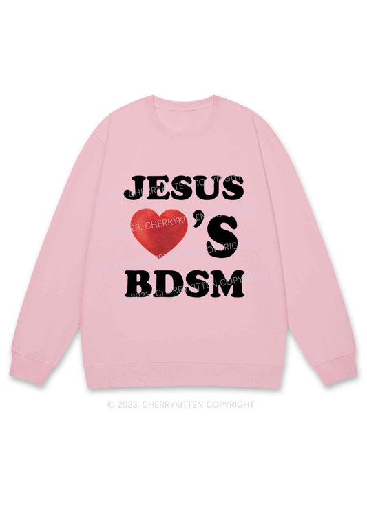 Jesus Loves BDSM Y2K Sweatshirt Cherrykitten