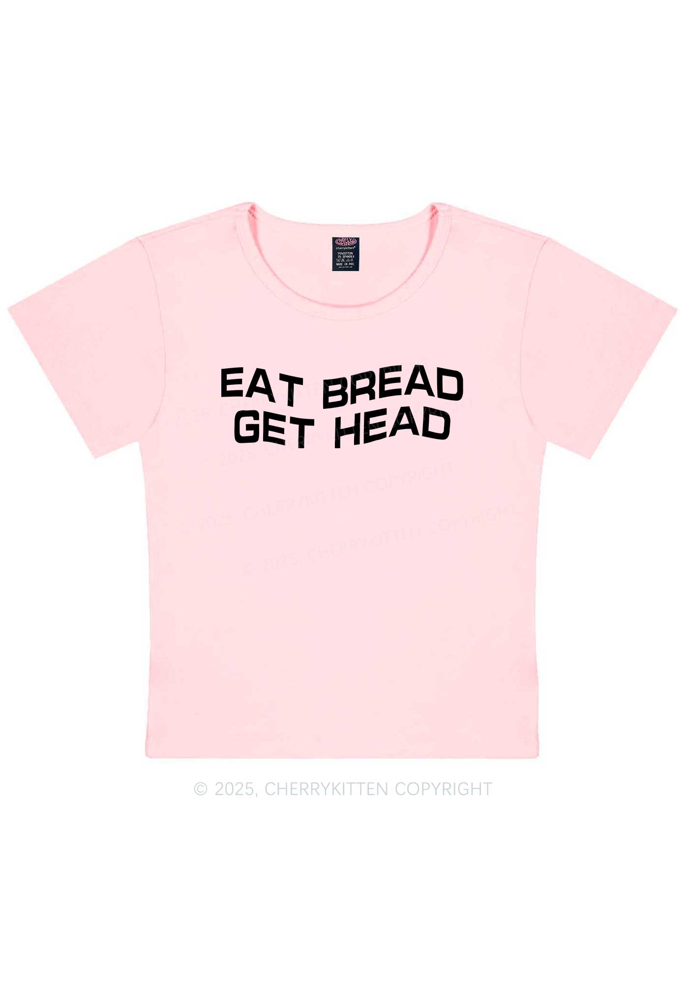 Eat Bread Get Head Y2K Baby Tee Cherrykitten
